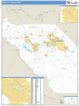 Boise City Metro Area Wall Map Basic Style